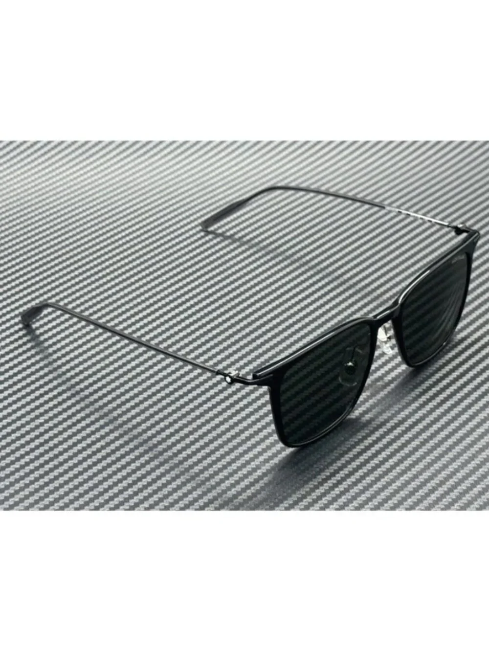 New Montblanc Men Black Sunglasses 52-18-145